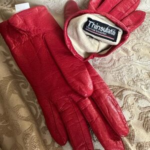Leather Thinsulate ladies gloves